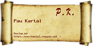 Pau Kartal névjegykártya